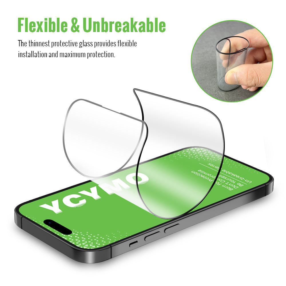 YCYMO’s Flexible Glass screen protectors