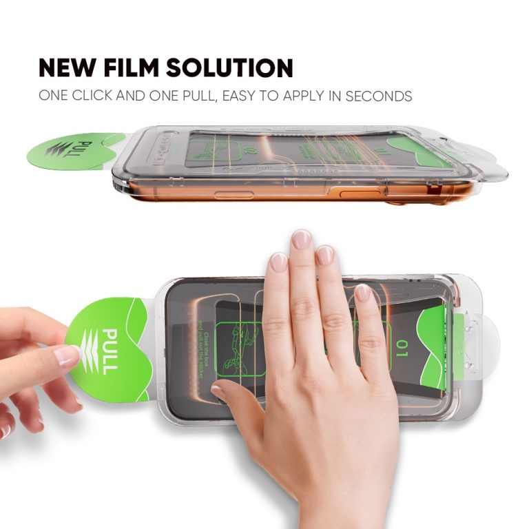 Easy installation steps of magic box screen film tool